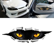 Funny 3D Eyes Peeking Monster Thriller Mirror Wing Body Decal Scary Car Stickers