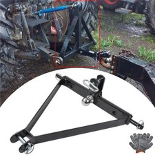 3 Point Hitch 2'' Trailer Receiver Hitch Tow Drawbar Category 1 Tractor Adapter