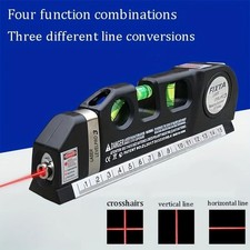 Spirit Level With Laser Level Multipurpose Levelling Wall Line Tool Measurement.