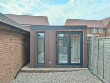 insulated modular office outbuilding garden room man cave pod gym dog grooming