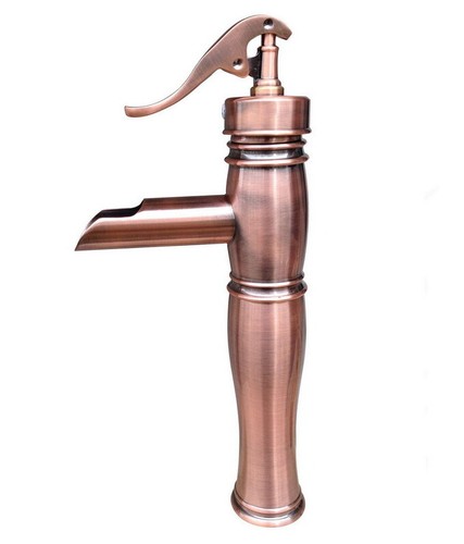 Antique red copper waterfall - antique,
