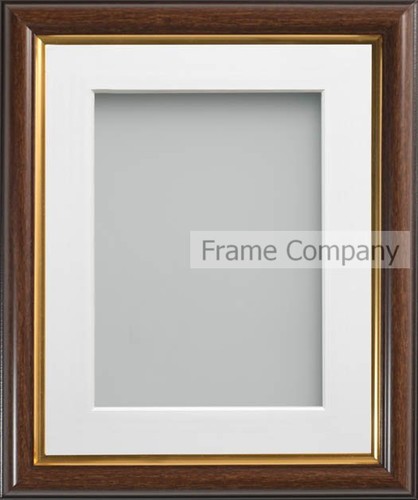 Mahogany effect picture frame - picture,