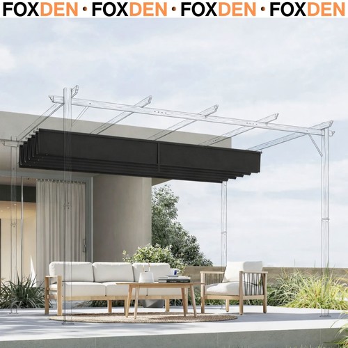 Grey pergola gazebo with - grey,