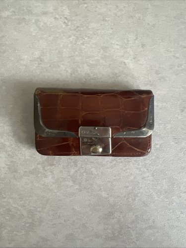 Antique silver crocodile skin - antique,