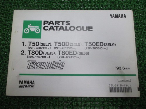 Townmate parts list - parts, 1st