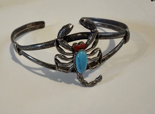 Silver scorpion bracelet - bracelet,