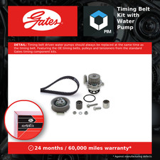 Timing Belt & Water Pump Kit fits VW GOLF 2.0 04 to 16 Set Gates VOLKSWAGEN New