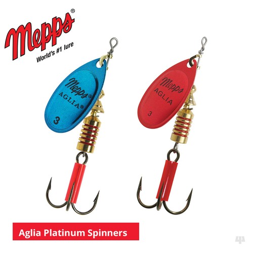 Mepps aglia platinum spinners - platinum,