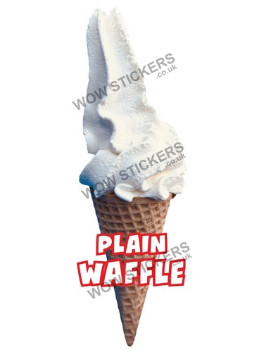 Ice cream van sticker - , plain