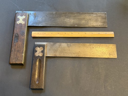 Pair antique try squares - of,