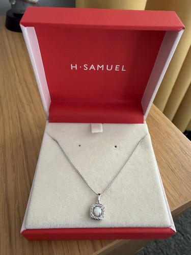 Samuel opal silver necklace - h,