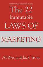 The 22 Immutable Laws Of Marketing by Trout, Jack Paperback Book The Cheap Fast