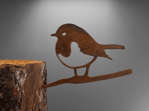 Mini baby robin twig metal - robin,