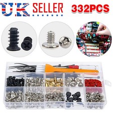 332 PCS Computer Screws Standoffs Set Kit for PC Hard Drive Motherboard Case Fan