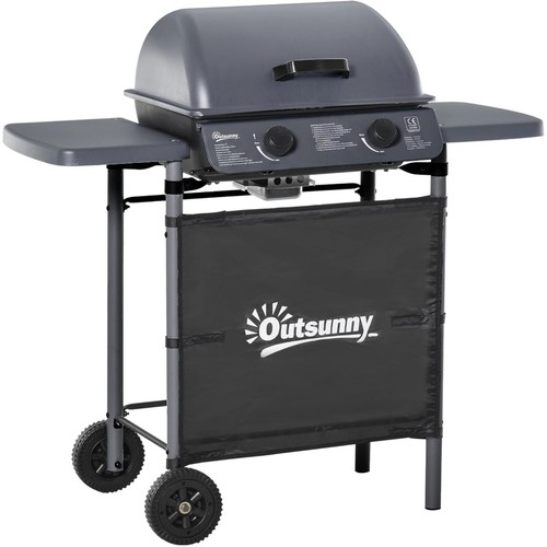 Burner gas bbq trolley - bbq,