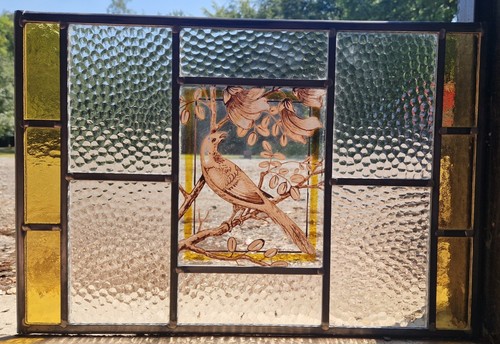 Stained glass panel with - stained,