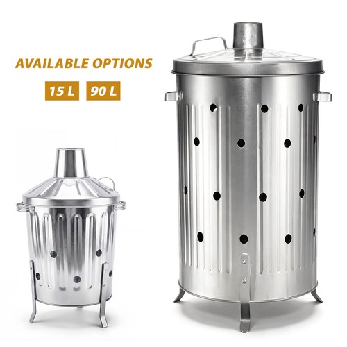 15l 90l incinerator fire bin - fire,