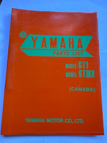 Yamaha parts manual gt1 - yamaha, gtmx