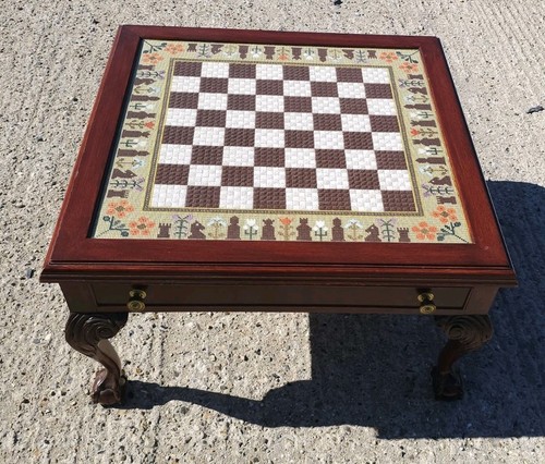 Vintage cross stitch chess - stitch,