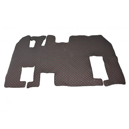 Black red floor mats - black+red,