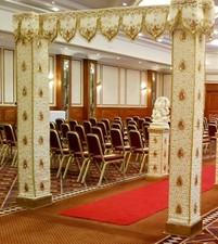 Mandap Menhdi Wedding Pillars