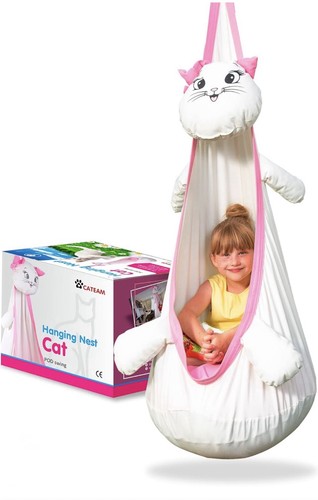 Cat hanging swing - cat,