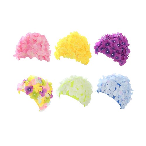 Flower swim cap three - flower,