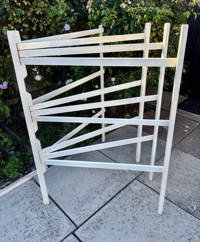 Vintage white painted wooden - vintage,