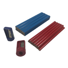 6.9" CARPENTERS PENCILS JOINERS WOODWORK BUILDER HARD LEAD WOOD MARKING 1-12pc