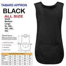 Black Tabard Tabbard Apron