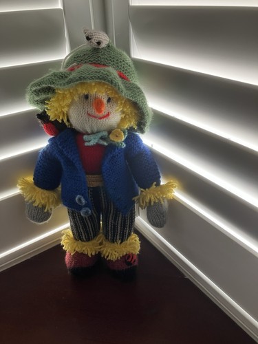 Handknitted scarecrow - handknitted,