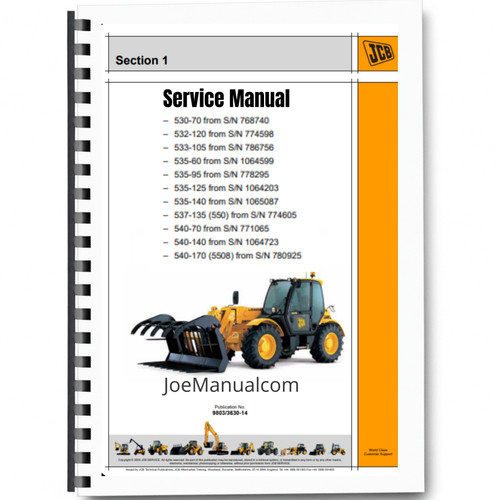 Jcb 530 532 120 533 - 530-70, 532-120