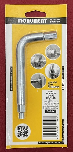 Monument radiator valve - monument, 4-in-1