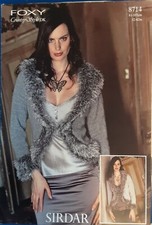 New Original Sirdar Foxy Country Style Dk Jacket Knitting Pattern 8714