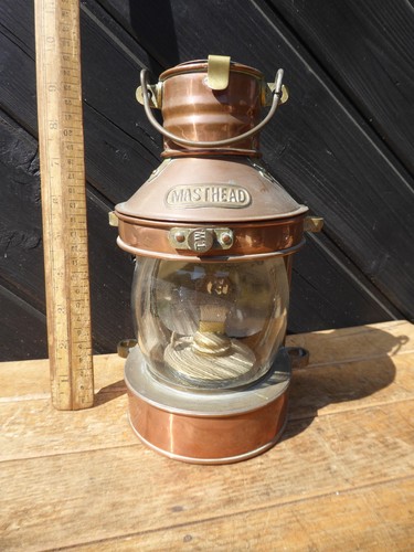 Vintage copper ships masthead - vintage,