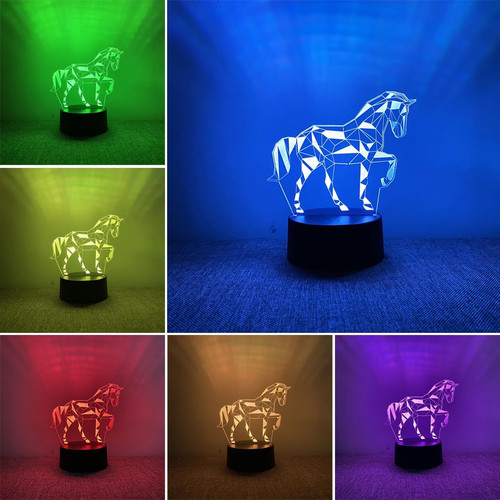 Horse lamp children s 3d - horse, children's