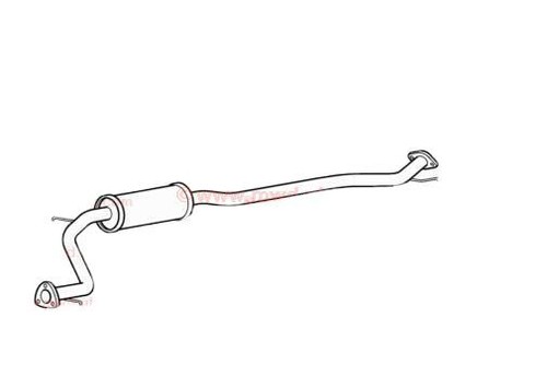 Exhaust middle silencer fits - exhaust,