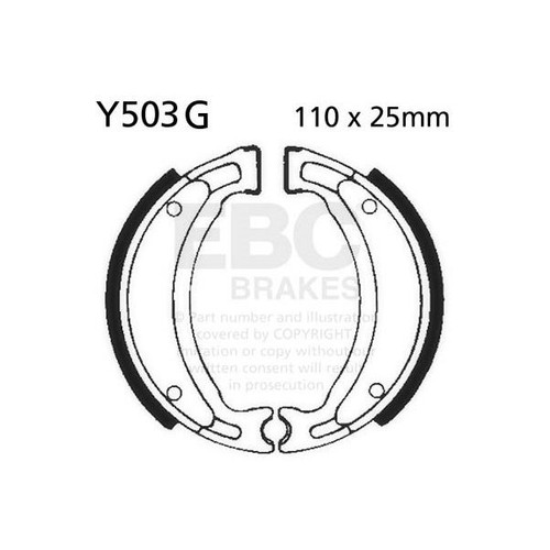 Ebc grooved brake shoe - brake,