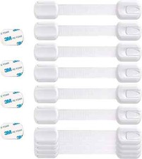 10x Baby Safety Child Kid Cupboard Locks Proof Cabinet Fridge Drawers Pet Door