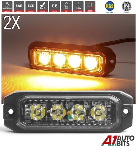 Led amber strobe flashing - amber,