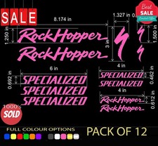 Specialized Rockhopper Classic Vintage Bike Frame Decal Set PK12 NEW