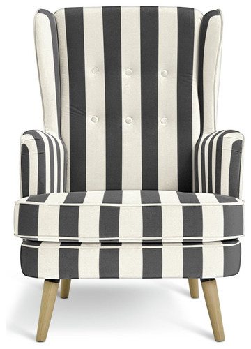 Callie fabric wingback chair - callie,