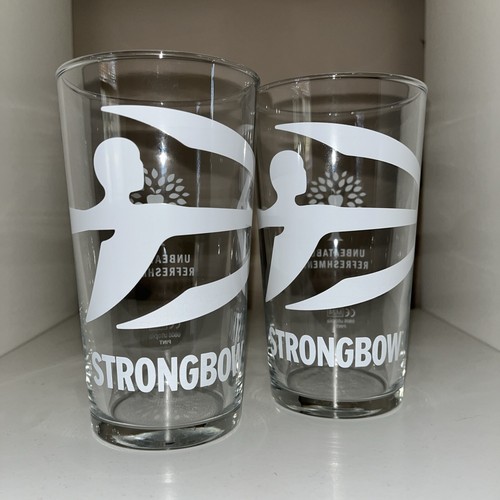 Strongbow pint glasses - 2,