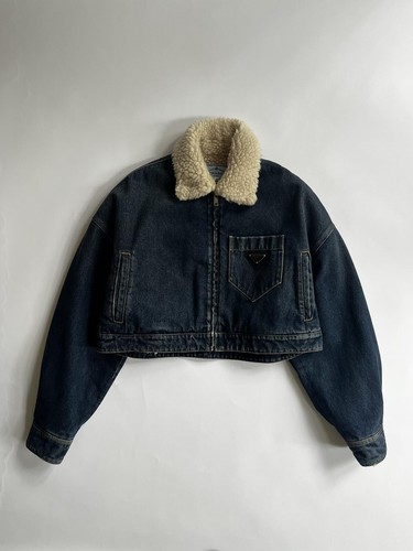 Prada cropped denim jacket - prada,