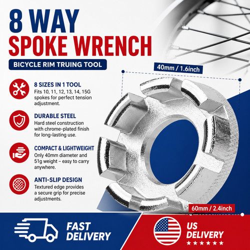 Way bicycle spoke wrench - bicycle,