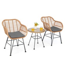 COSTWAY 3 Pieces Patio Bistro