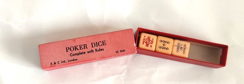 Butterscotch poker dice case - butterscotch,