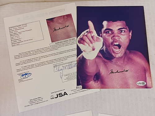 Muhammad ali autographed - muhammad,