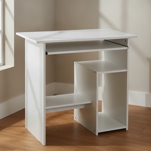 Modern wooden computer - wooden, desk