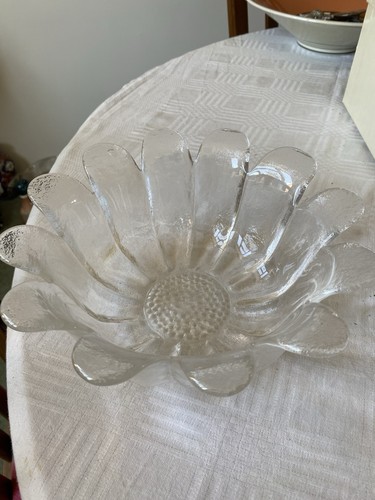 Dartington crystal glass - glass, daisy